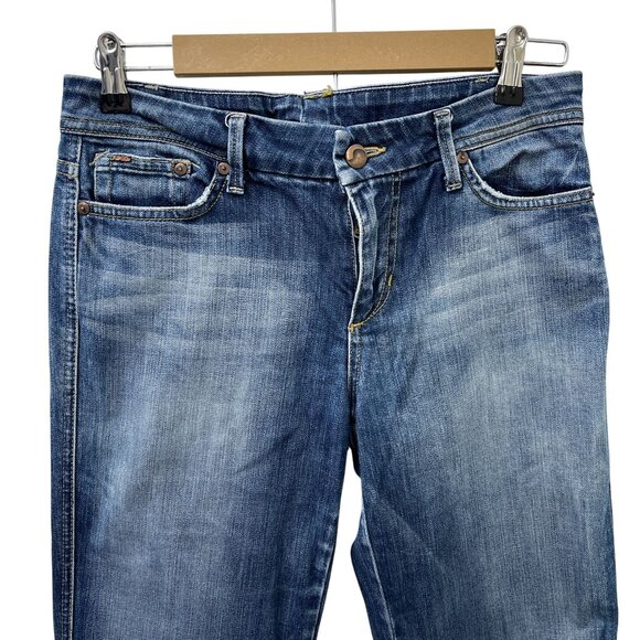 Y2K Joe's Jeans Mid Rise Women's Flared Leg Jeans Tricky Dark Wash Size 29W‎ - Picture 3 of 12